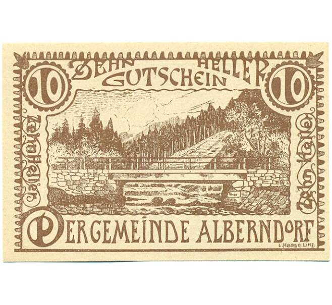 Банкнота 10 геллеров 1920 года Австрия — Альберндорф-ин-дер-Ридмарк (Нотгельд) (Артикул: B2-15269) — Фото №1