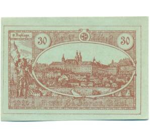 30 геллеров 1920 года Австрия — Коммуна Санкт-Флориан (Нотгельд) — Фото №1