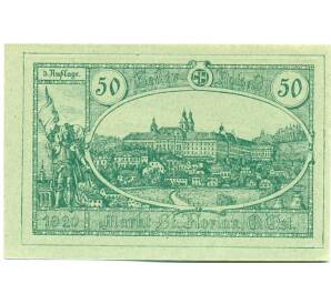 50 геллеров 1920 года Австрия — Коммуна Санкт-Флориан (Нотгельд) — Фото №1