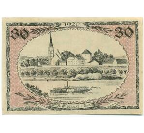 30 геллеров 1920 года Австрия — Санкт-Флориан-ам-Инн (Нотгельд) — Фото №2