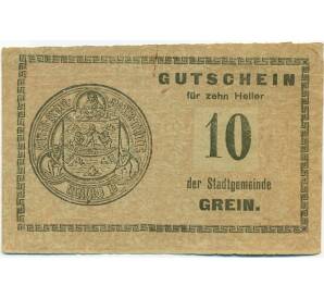 10 геллеров 1920 года Австрия — Грайн (Нотгельд) — Фото №1