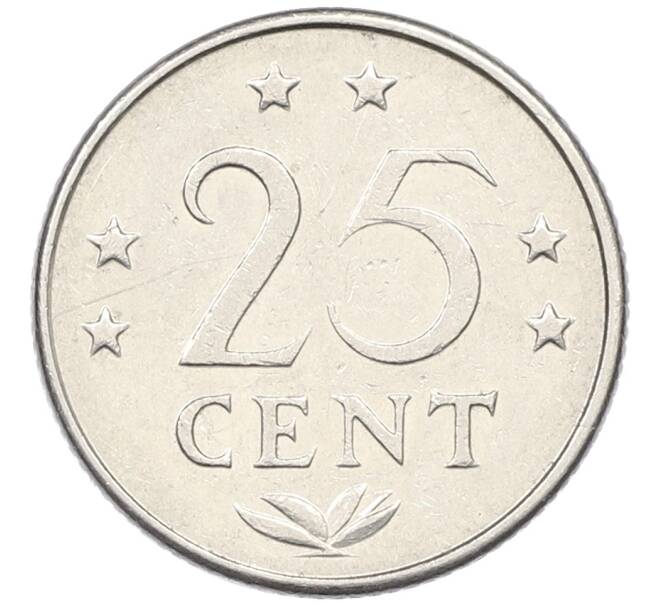 Монета 25 центов 1975 года Нидерландские Антильские острова (Артикул: K12-75334) — Фото №2