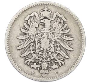 1 марка 1875 года F Германия — Фото №2