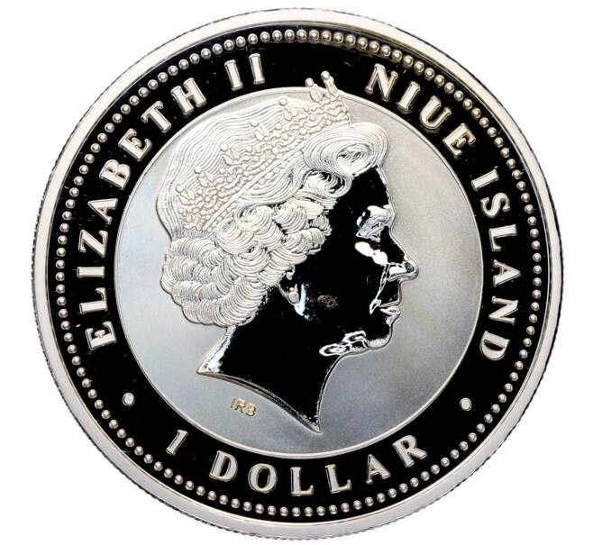 Монета 1 доллар 2007 года Ниуэ «Китайский гороскоп — Год свиньи (успех)» (Артикул: T11-33582) — Фото №2