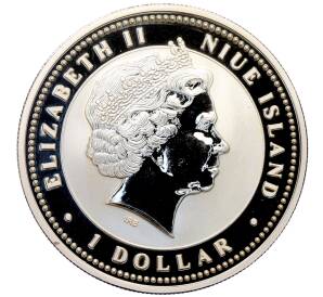 1 доллар 2007 года Ниуэ «Китайский гороскоп — Год свиньи (богатство)» — Фото №2