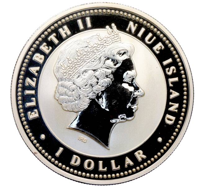 Монета 1 доллар 2007 года Ниуэ «Китайский гороскоп — Год свиньи (богатство)» (Артикул: T11-33583) — Фото №2
