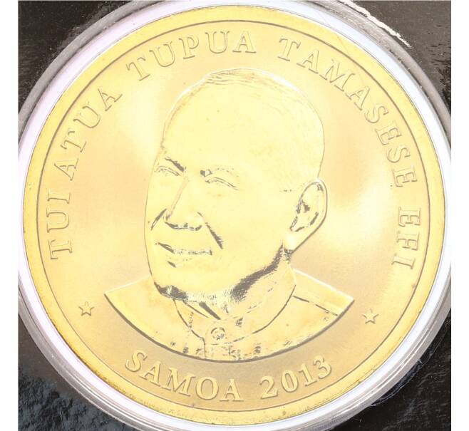 Монета 1 тала 2013 года Самоа «Цветок теуила» (в блистере) (Артикул: K4-1169) — Фото №2