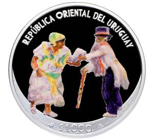 1000 песо 2017 года Уругвай «Кандомбе» — Фото №1