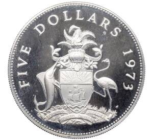 5 долларов 1973 года Багамские острова — Фото №1