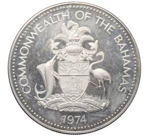 5 долларов 1974 года Багамские острова — Фото №2