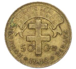 50 сантимов 1942 года Французская Экваториальная Африка — Фото №1