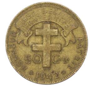 50 сантимов 1942 года Французская Экваториальная Африка — Фото №1