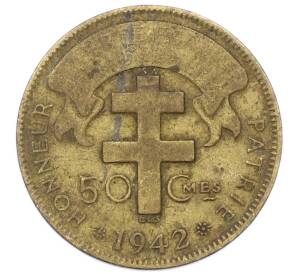50 сантимов 1942 года Французская Экваториальная Африка — Фото №1