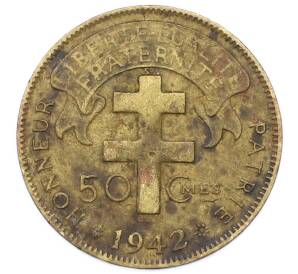 50 сантимов 1942 года Французская Экваториальная Африка — Фото №1