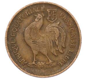 50 сантимов 1943 года Французская Экваториальная Африка — Фото №2