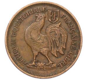 50 сантимов 1943 года Французская Экваториальная Африка — Фото №2