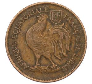 1 франк 1943 года Французская Экваториальная Африка