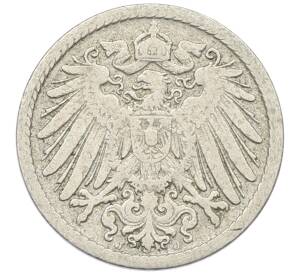 5 пфеннигов 1893 года J Германия — Фото №2