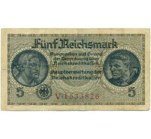 5 рейхсмарок 1940 года Германия (Для окупированных территорий)