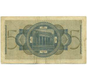 5 рейхсмарок 1940 года Германия (Для окупированных территорий)