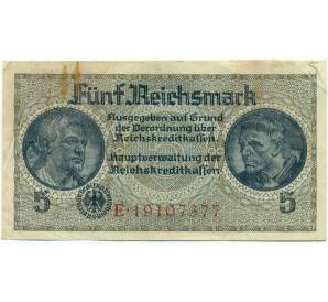 5 рейхсмарок 1940 года Германия (Для окупированных территорий)