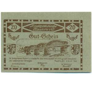 20 геллеров 1920 года Австрия — Маутерн-на-Дунае (Нотгельд) — Фото №1