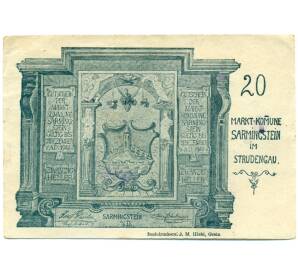 20 геллеров 1920 года Австрия — Зармингштайн (Нотгельд) — Фото №1