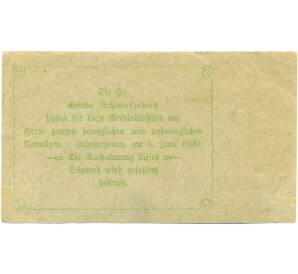 60 геллеров 1920 года Австрия — Шварценау (Нотгельд) — Фото №2