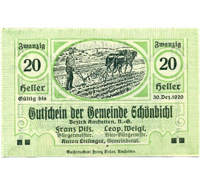 Банкнота 20 геллеров 1920 года Австрия — Цитбальче (Нотгельд) (Артикул: B2-15488) — Фото №1