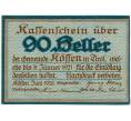 Банкнота 90 геллеров 1920 года Австрия — Кессен (Нотгельд) (Артикул: B2-15509) — Фото №1