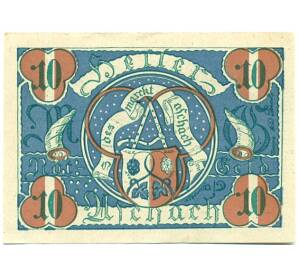 10 геллеров 1920 года Австрия — Ашах-ан-дер-Донау (Нотгельд) — Фото №1