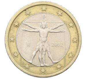 1 евро 2002 года Италия — Фото №1