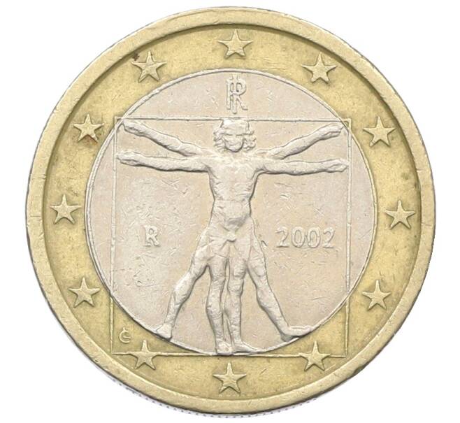 Монета 1 евро 2002 года Италия (Артикул: T11-33797) — Фото №1