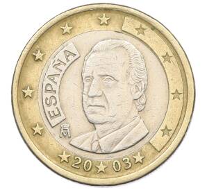 1 евро 2003 года Испания — Фото №1
