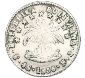 4 суэльдо 1856 года Боливия — Фото №1