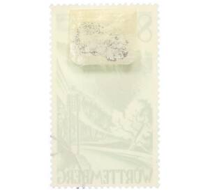 Почтовая марка 84 пфеннигов 1947 года Французская оккупация Вюртемберга «Городские ворота Вангена»