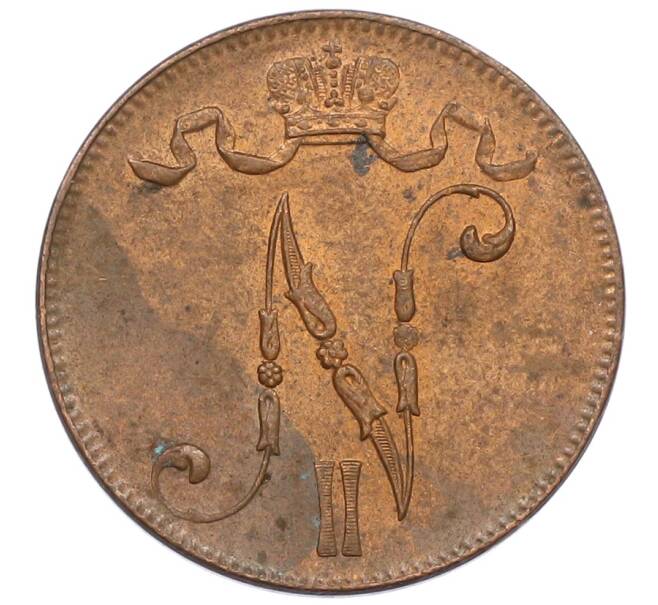 Монета 5 пенни 1916 года Русская Финляндия (Артикул: K12-75603) — Фото №2