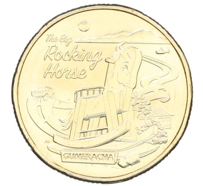 Монета 1 доллар 2025 года Австралия «Австралийские Большие Вещи — Большая Лошадка-качалка» (Артикул: M2-91711) — Фото №1