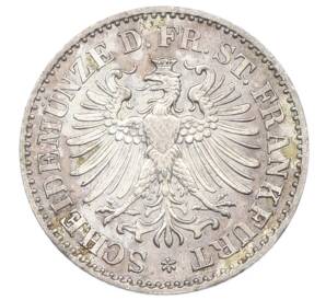 3 крейцера 1866 года Франкфурт — Фото №2