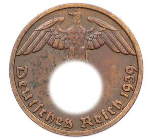 1 рейхспфенниг 1939 года D Германия — Фото №1