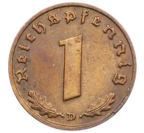 1 рейхспфенниг 1939 года D Германия — Фото №2