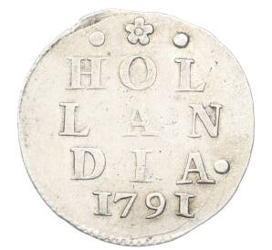 2 стювера 1791 года Нидерланды — Фото №1