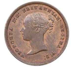 1/2 фартинга 1844 года Великобритания — Фото №2