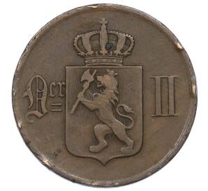 5 эре 1876 года Норвегия — Фото №2