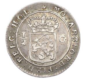 1/2 гульдена 1802 года Голландская Ост-Индия — Фото №2