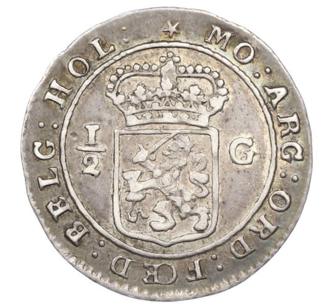 Монета 1/2 гульдена 1802 года Голландская Ост-Индия (Артикул: K10-11198) — Фото №2