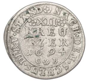 12 крейцеров 1694 года Архиепископство Майнц — Фото №1