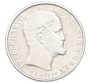 1 ригсдалер 1855 года FF Дания — Фото №2