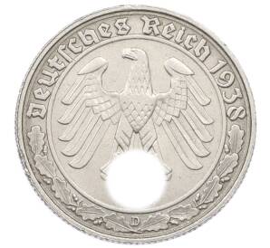 50 рейхспфеннигов 1938 года D Германия — Фото №1