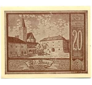 20 геллеров 1920 года Австрия — Гааг (Нотгельд) — Фото №2
